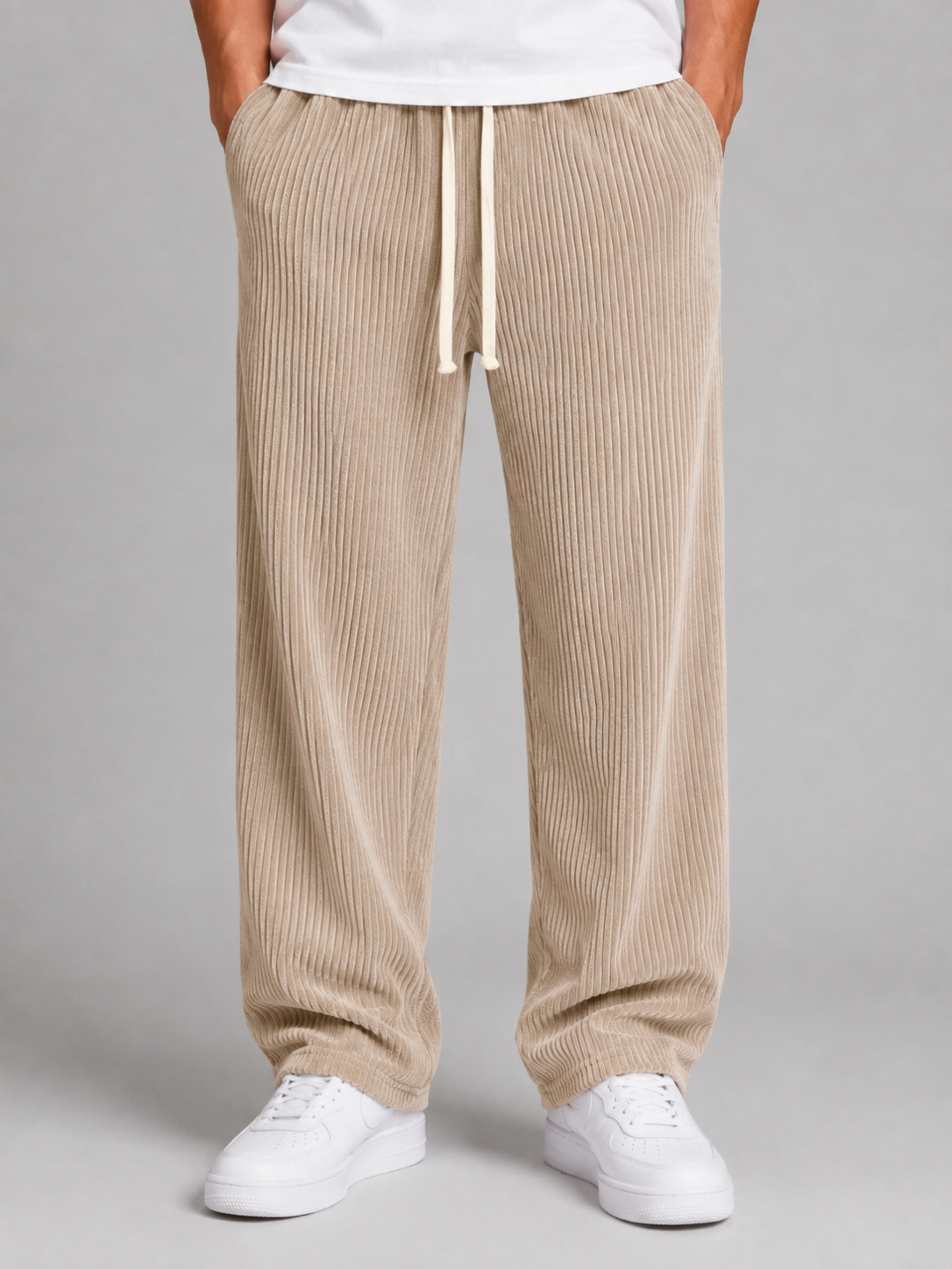 Men’s Relaxed Trousers with Drawstring Waist