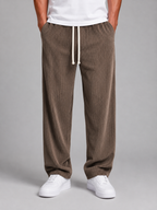 Men’s Relaxed Trousers with Drawstring Waist