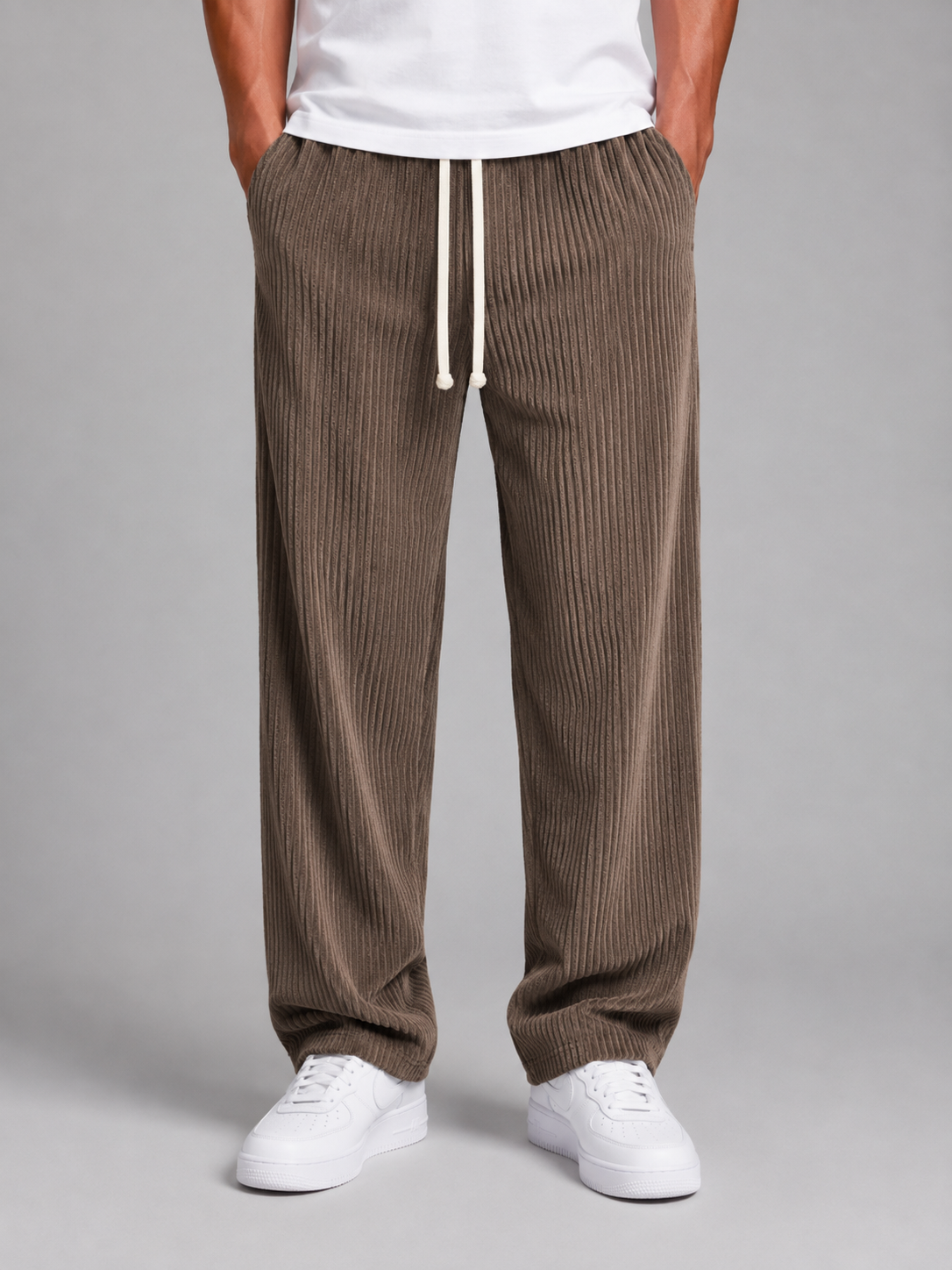 Men’s Relaxed Trousers with Drawstring Waist