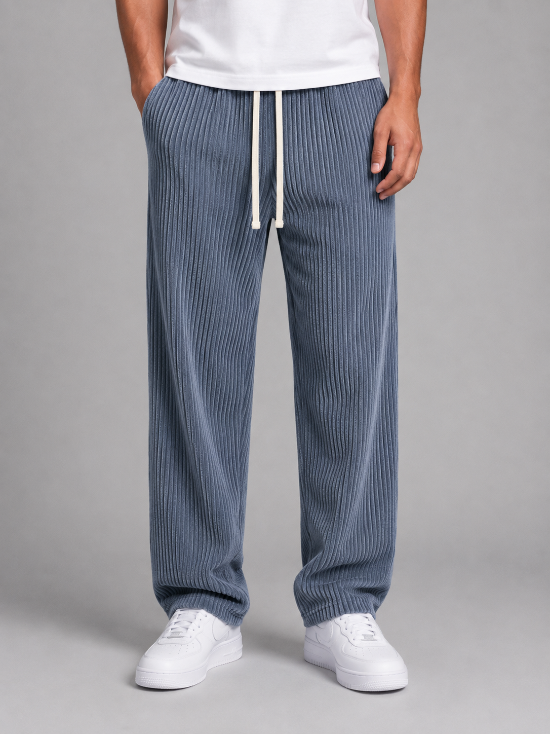 Men’s Relaxed Trousers with Drawstring Waist