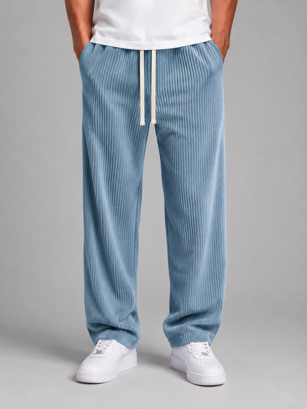 Men’s Relaxed Trousers with Drawstring Waist