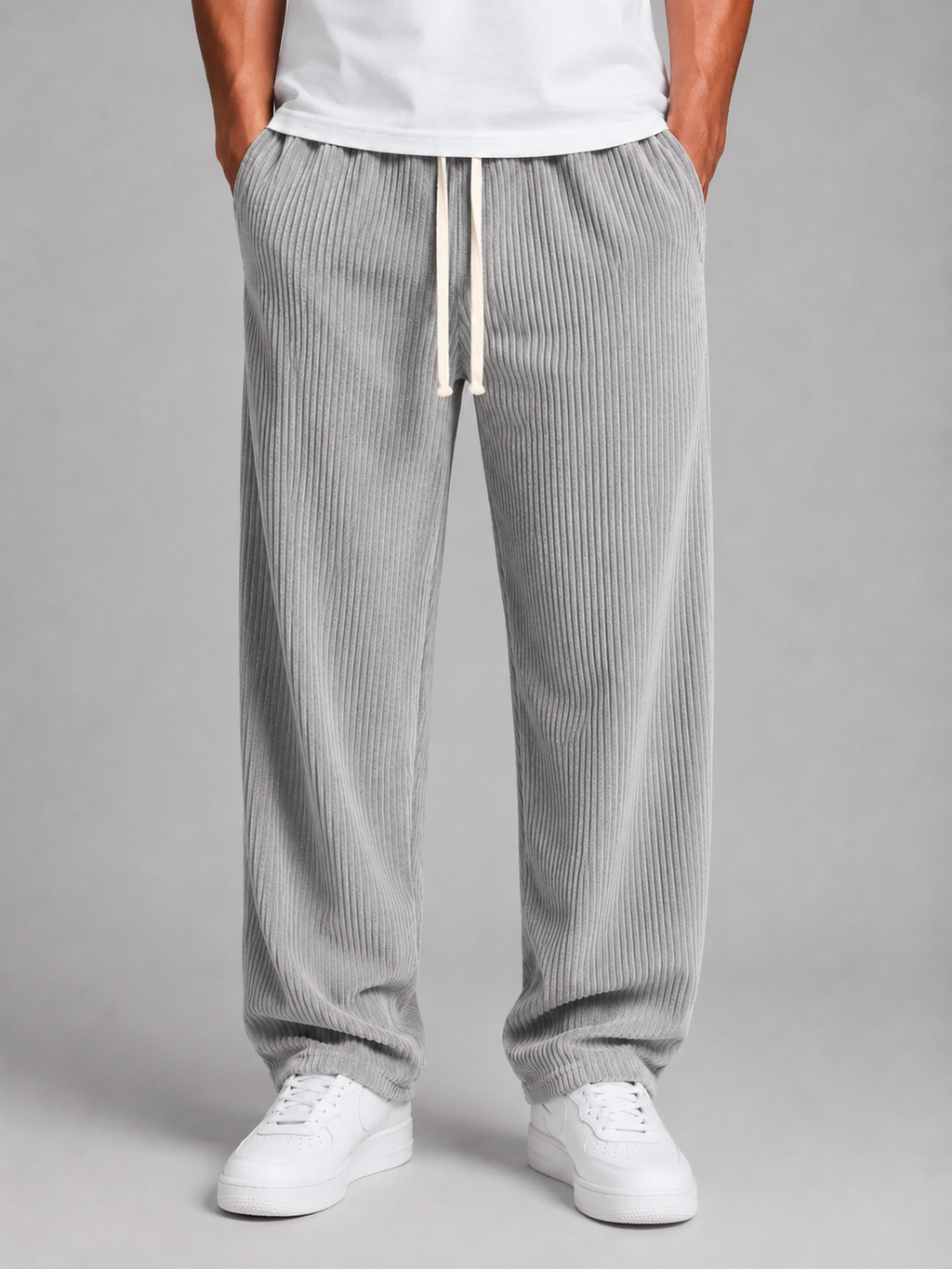 Men’s Relaxed Trousers with Drawstring Waist