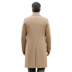 Kieran | Single Breasted Overcoat with Notch Lapel