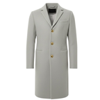 Kieran | Single Breasted Overcoat with Notch Lapel