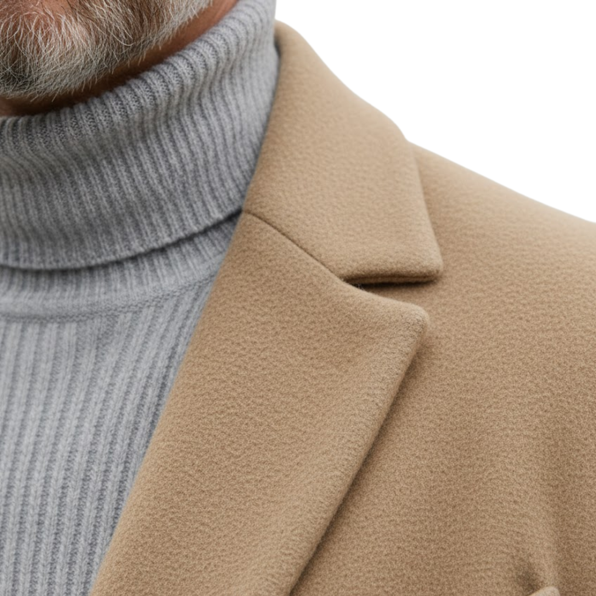 Kieran | Single Breasted Overcoat with Notch Lapel