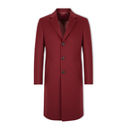 Everett | Long Overcoat with Notch Lapel