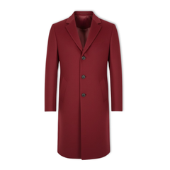 Everett | Long Overcoat with Notch Lapel