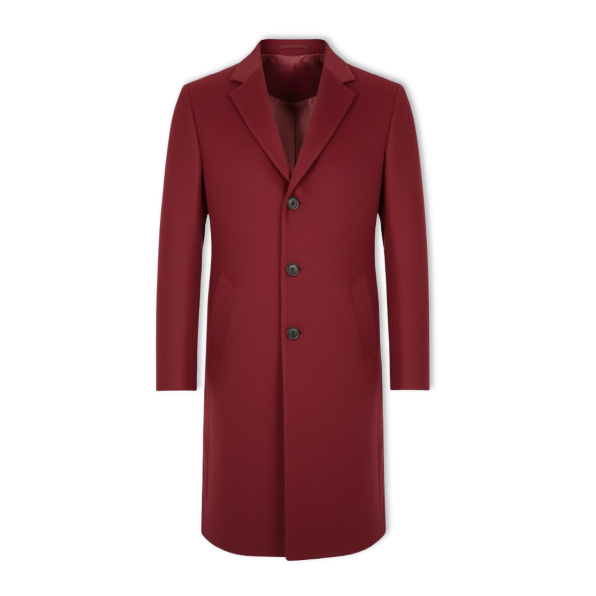 Everett | Long Overcoat with Notch Lapel