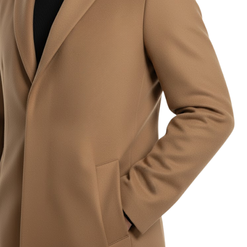 Everett | Long Overcoat with Notch Lapel