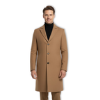 Everett | Long Overcoat with Notch Lapel