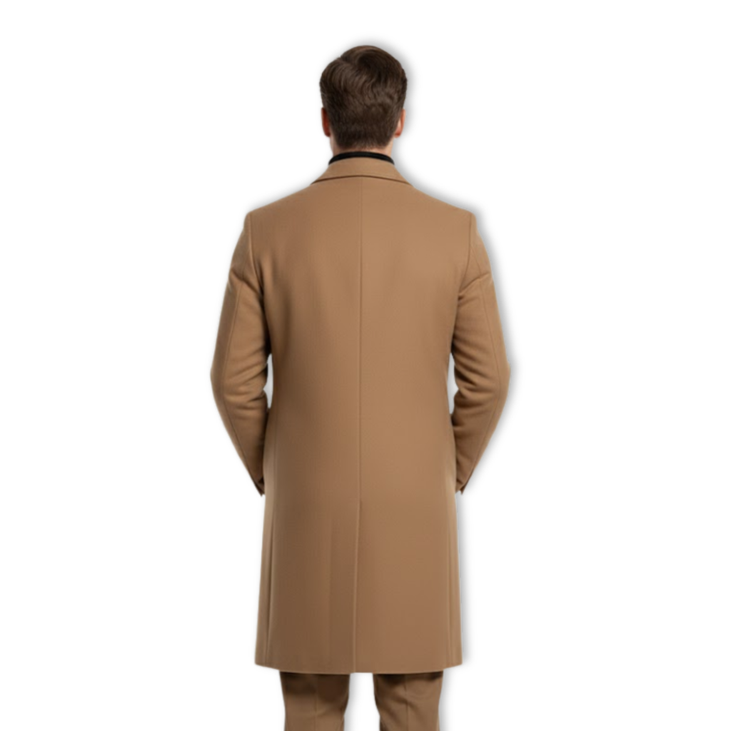 Everett | Long Overcoat with Notch Lapel