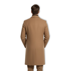 Everett | Long Overcoat with Notch Lapel