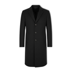 Everett | Long Overcoat with Notch Lapel
