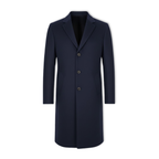 Everett | Long Overcoat with Notch Lapel