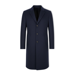 Everett | Long Overcoat with Notch Lapel