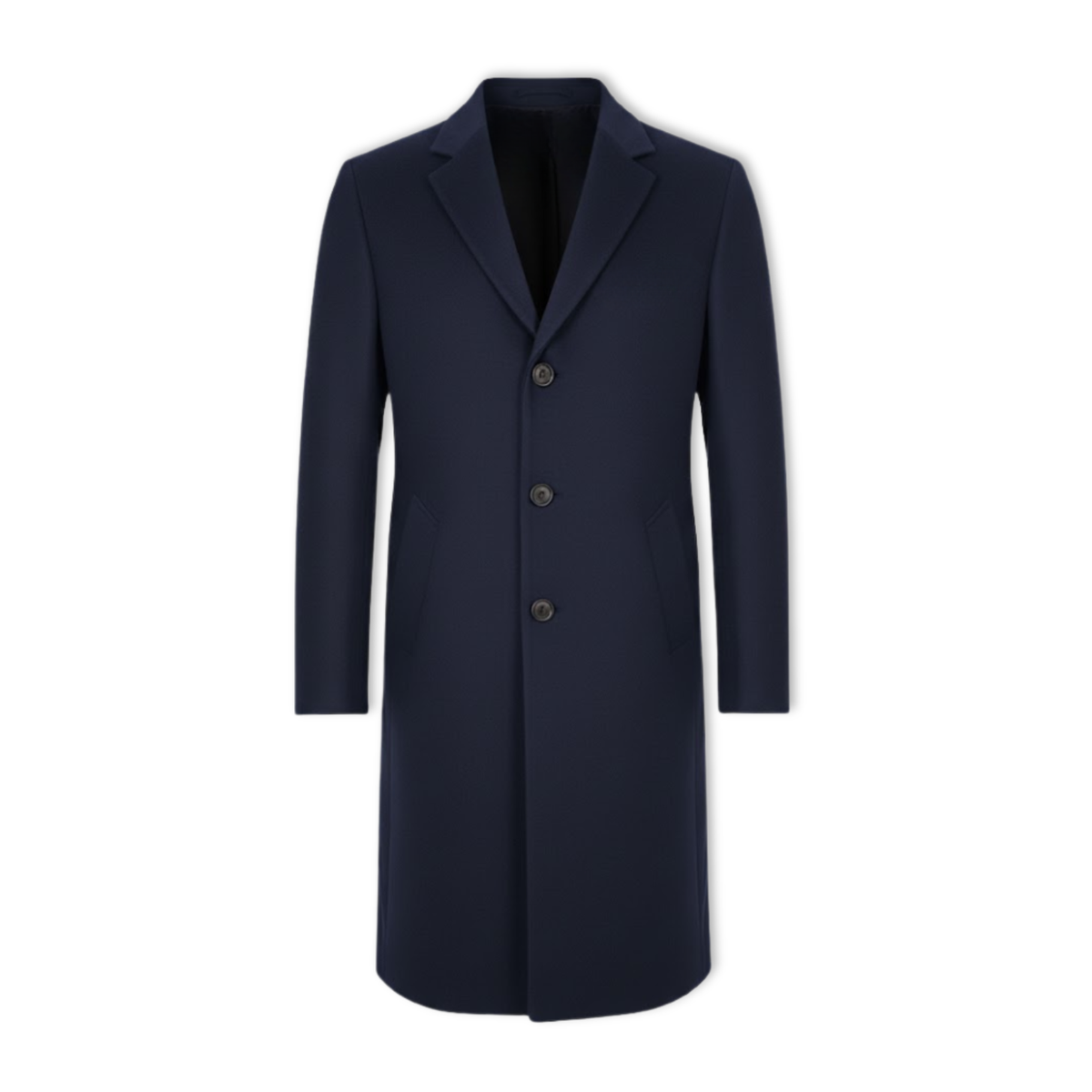 Everett | Long Overcoat with Notch Lapel