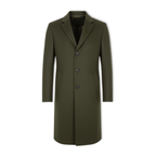 Everett | Long Overcoat with Notch Lapel