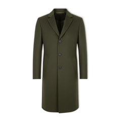 Everett | Long Overcoat with Notch Lapel