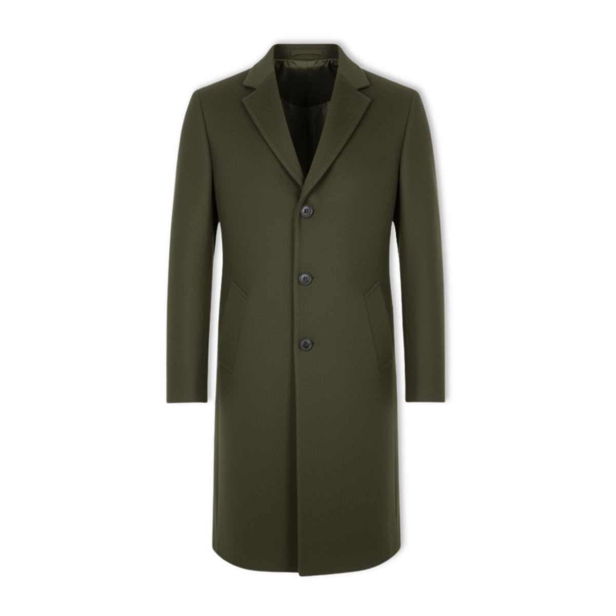 Everett | Long Overcoat with Notch Lapel