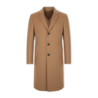 Everett | Long Overcoat with Notch Lapel