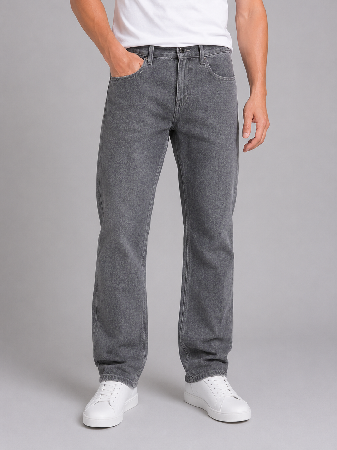 Men’s Straight Leg Jeans with Regular Fit
