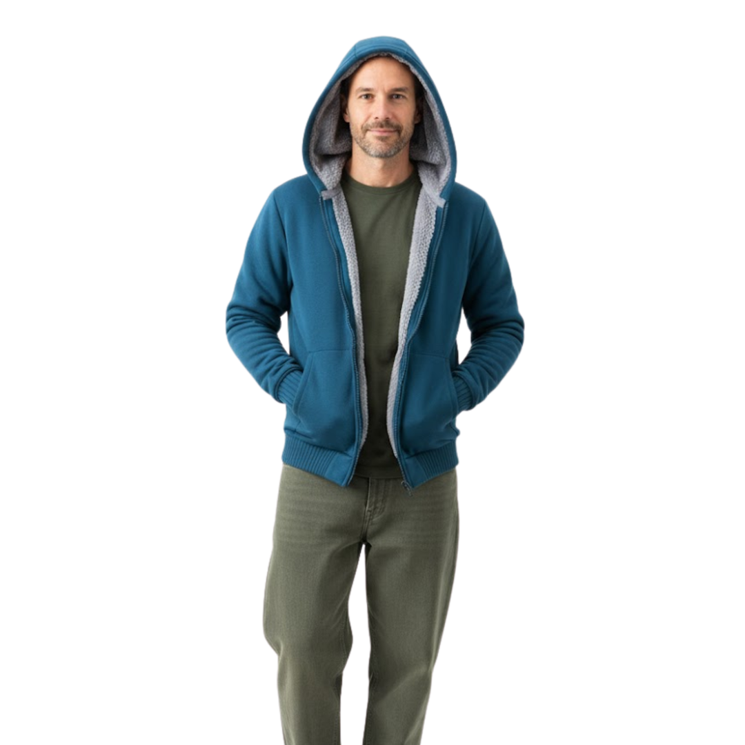 Dashiell | Sherpa Lined Zip Up Hoodie