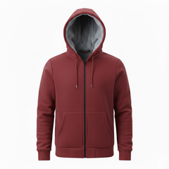 Dashiell | Sherpa Lined Zip Up Hoodie