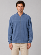 Men's Zip Bomber Jacket with Side Pockets