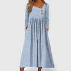 Women’s Midi Dress - Waist Contouring