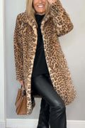 Women’s Leopard Winter Coat with Warmth