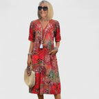 Isolde | Women’s Midi Dress with Lightweight Draping