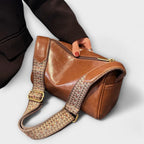 Women’s Vintage Crossbody Bag with Zipper