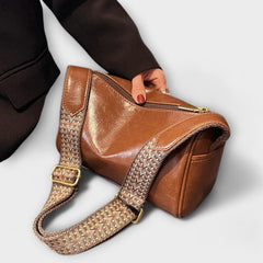 Women’s Vintage Crossbody Bag with Zipper