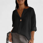Women’s Elegant Blouse with Knot Front Detail