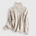 Women’s Cable Knit Sweater with Lightweight Warmth