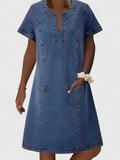 Women’s Elegant Dress with Front Pockets