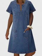 Women’s Elegant Dress with Front Pockets