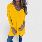 Taurenya | Women’s Comfortable Top with V-Neck