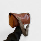 Women’s Vintage Crossbody Bag with Zipper