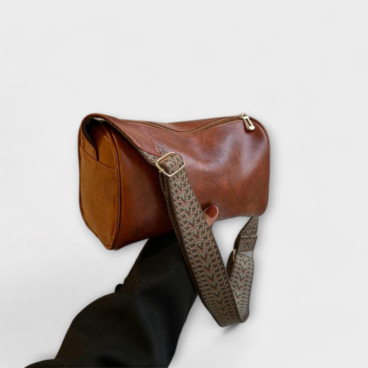 Women’s Vintage Crossbody Bag with Zipper