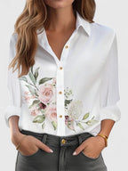 Women’s Loose-fit Blouse with Long Sleeves