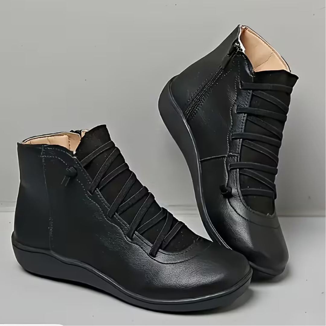 Women’s Ankle Boots with Lace-Up Front