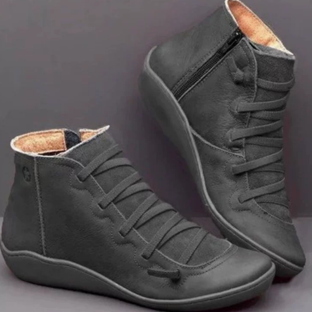 Women’s Ankle Boots with Lace-Up Front