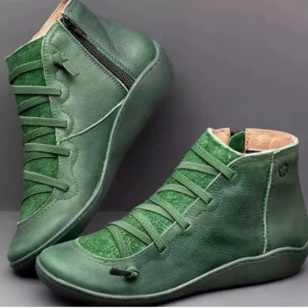 Women’s Ankle Boots with Lace-Up Front