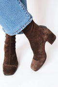 Women’s Block Heeled Boots - Square Toe