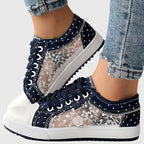 Women’s Blue Orthopedic Sneakers with Arch Support