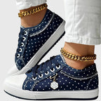 Women’s Blue Orthopedic Sneakers with Arch Support
