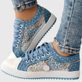 Women’s Blue Orthopedic Sneakers with Arch Support