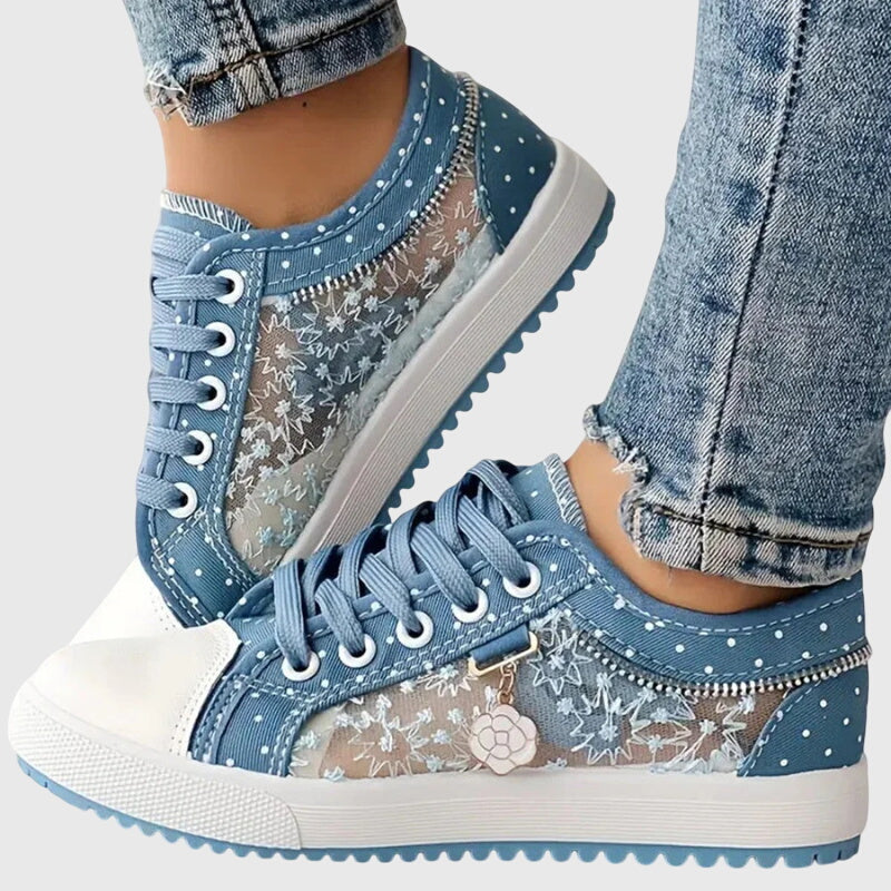 Women’s Blue Orthopedic Sneakers with Arch Support