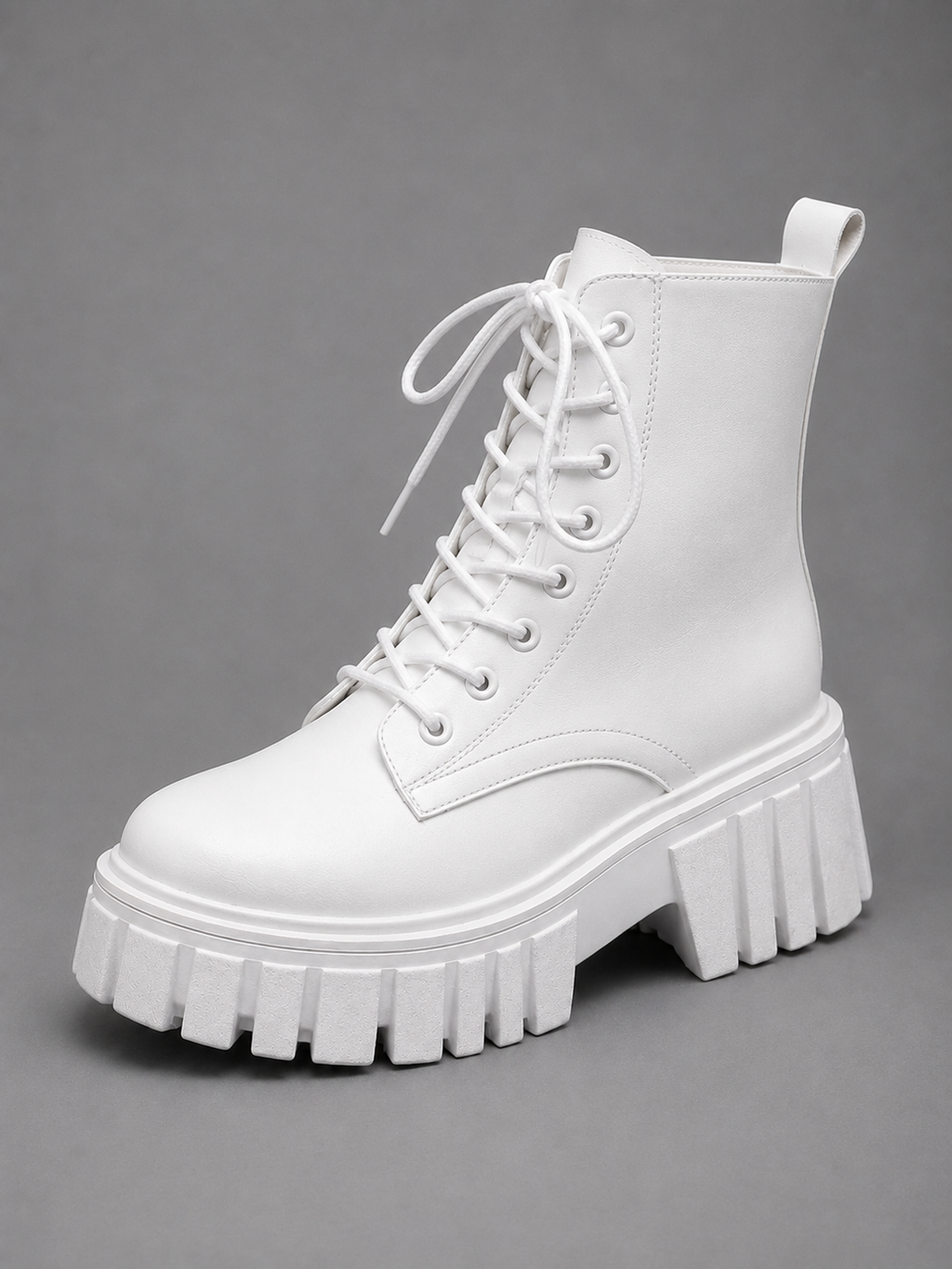 Women's Chunky Boots with Deep Tread Sole
